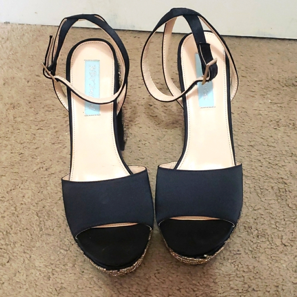 Betsey Johnson beaded Heels